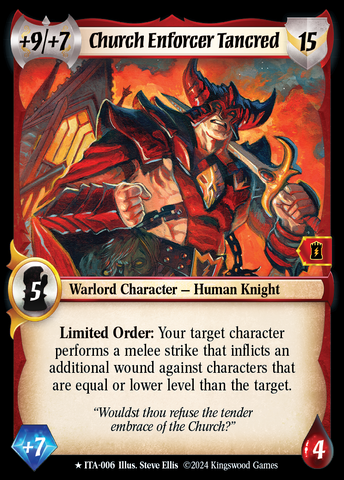Church Enforcer Tancred [Into the Accordlands]