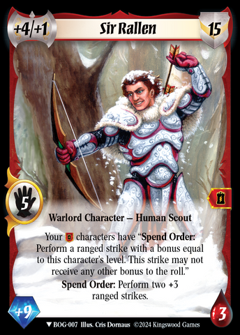 Sir Rallen (Extended Art) [Box of Greed]