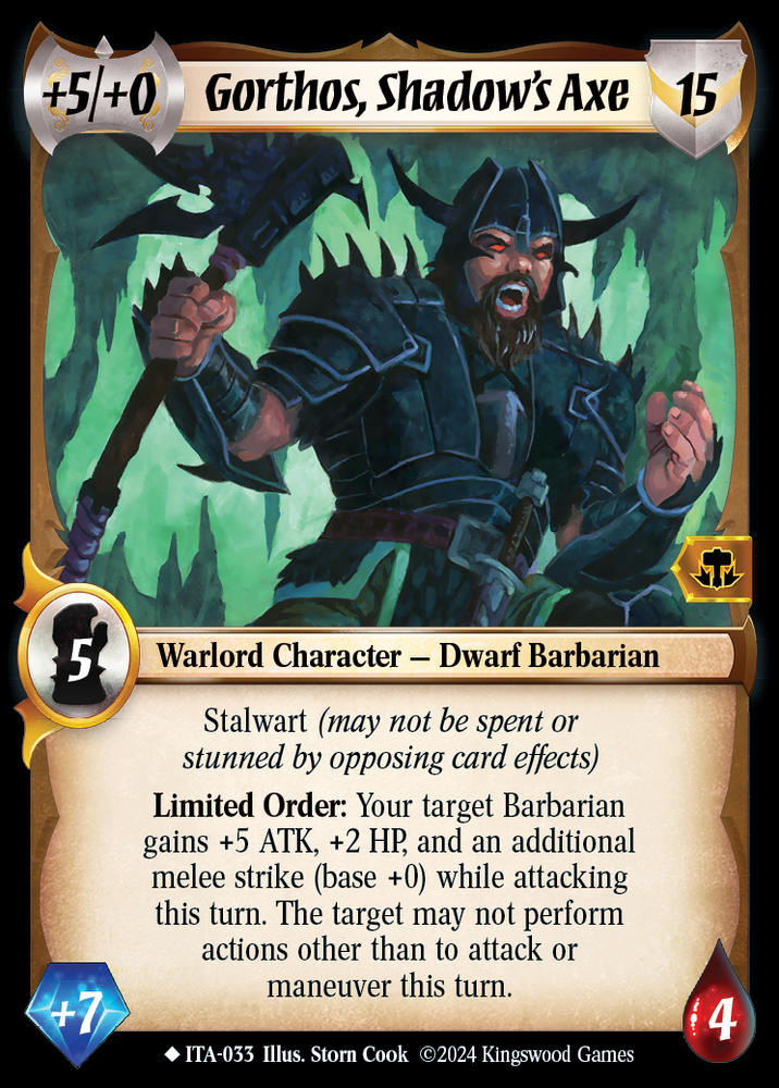 Gorthos, Shadow's Axe [Into the Accordlands]