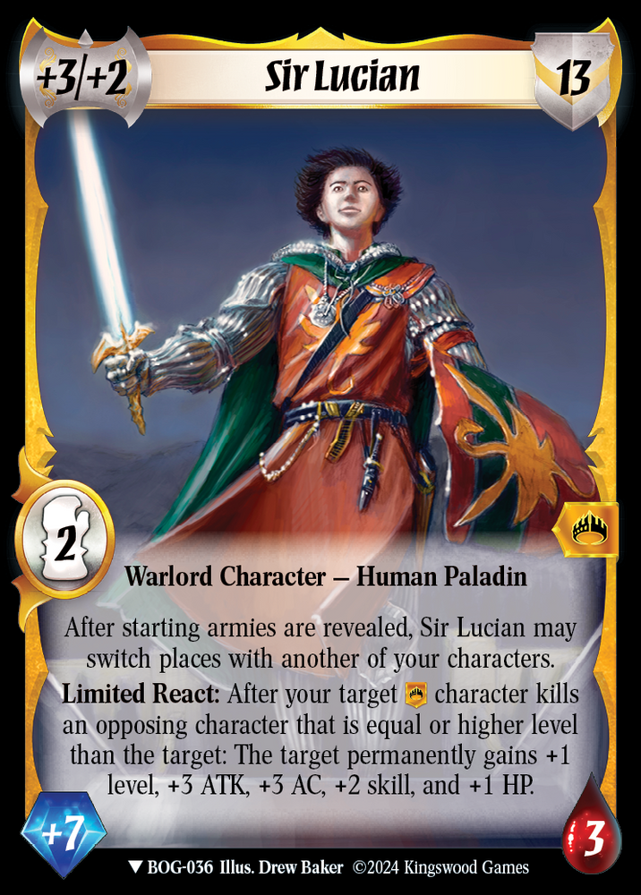 Sir Lucian (Extended Art) [Box of Greed]