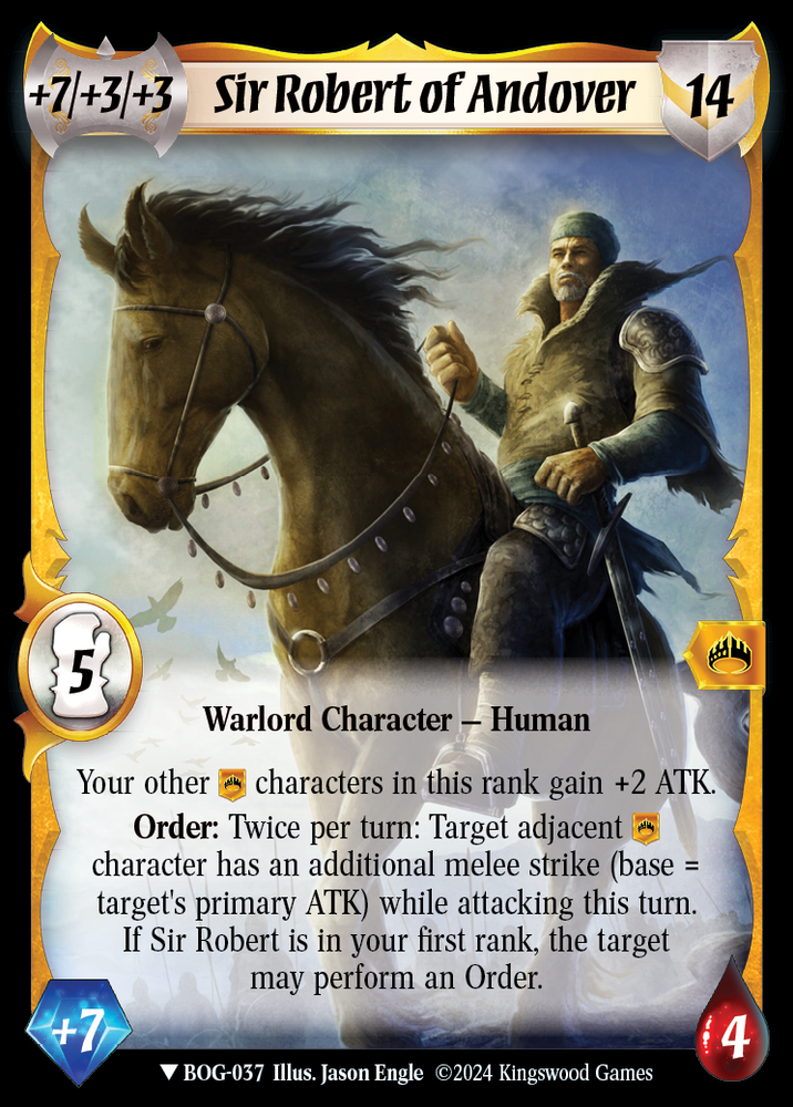 Sir Robert of Andover (Extended Art) [Box of Greed]