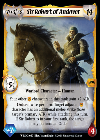 Sir Robert of Andover (Extended Art) [Box of Greed]