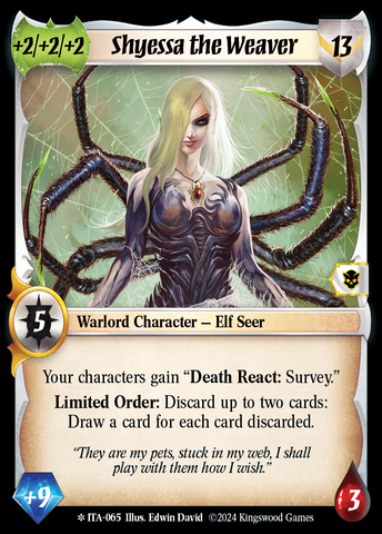 Shyessa the Weaver [Into the Accordlands]