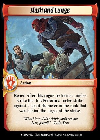 Slash and Lunge [Box of Greed]