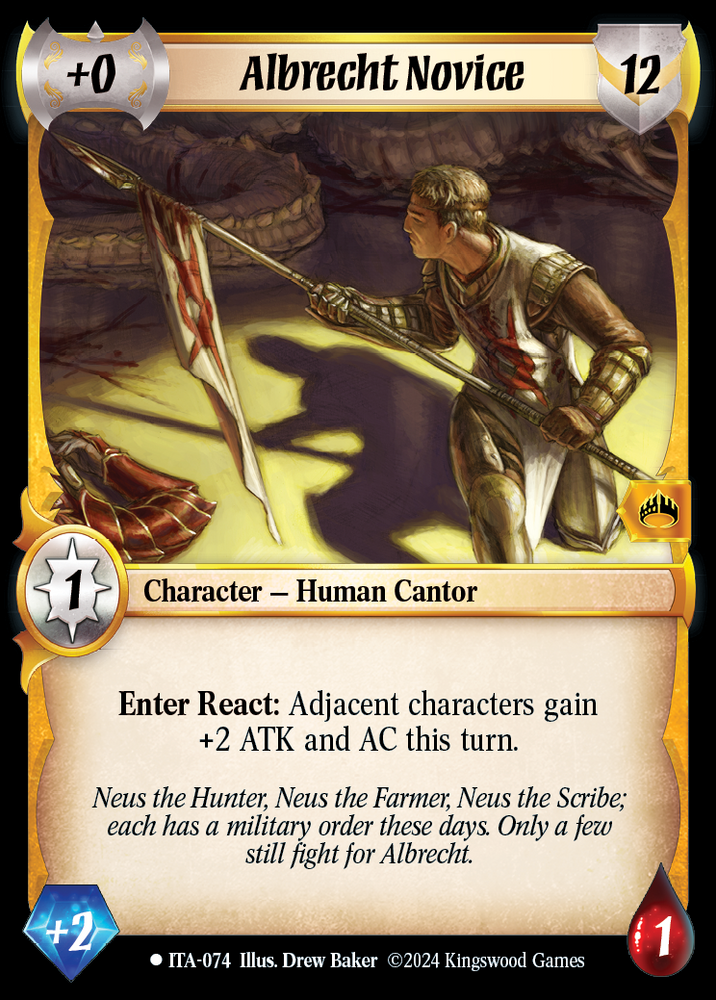 Albrecht Novice [Into the Accordlands]