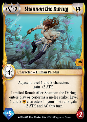 Shannon the Daring [Into the Accordlands]