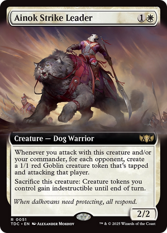 Ainok Strike Leader (Extended Art) [Tarkir: Dragonstorm Commander]