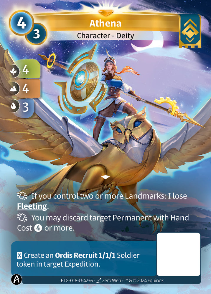 Athena (BTG-018-U-4236) (DIGITAL) (KS ALT ART) (UNIQUE) (FOIL)