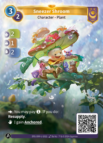 Sneezer Shroom (BTG-099-U-1511) (DIGITAL) (KS ALT ART) (UNIQUE) (FOIL)