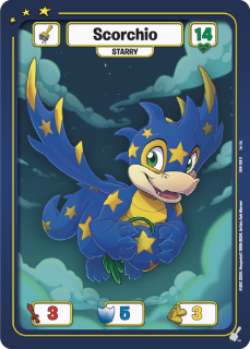 Scorchio (Starry) [Defenders of Neopia]