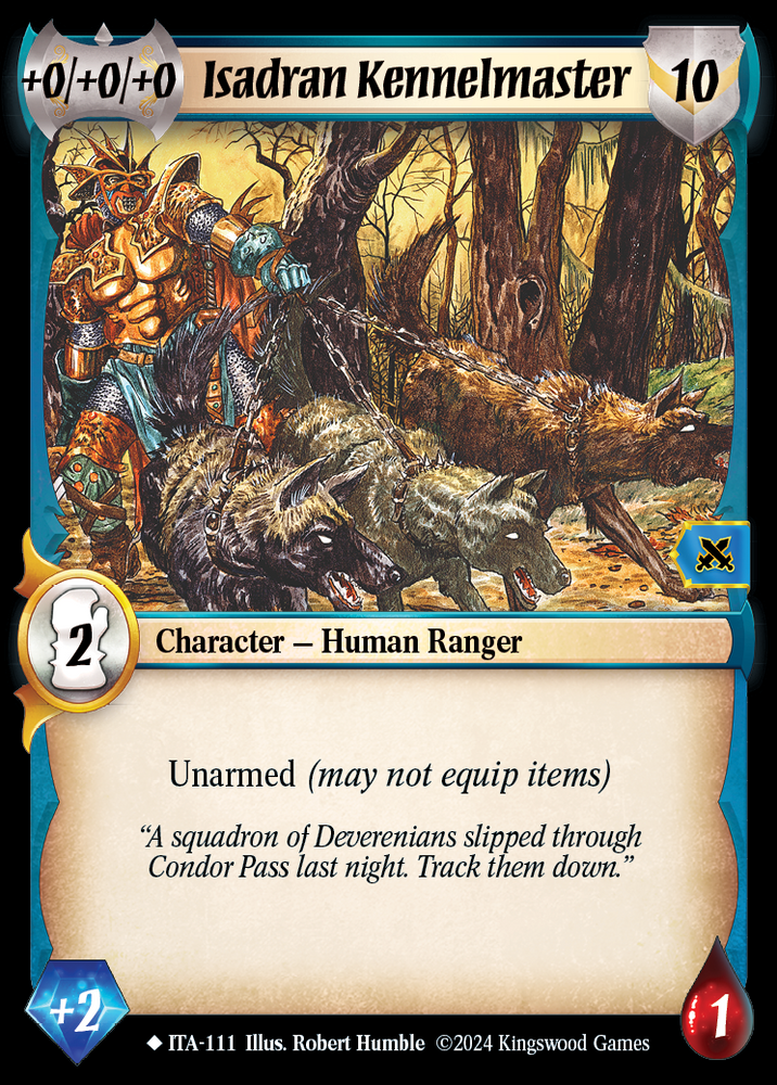 Isadran Kennelmaster [Into the Accordlands]