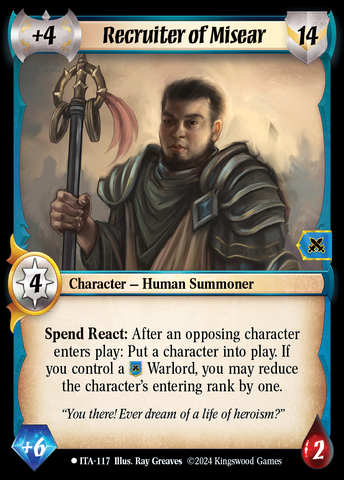 Recruiter of Misear [Into the Accordlands]