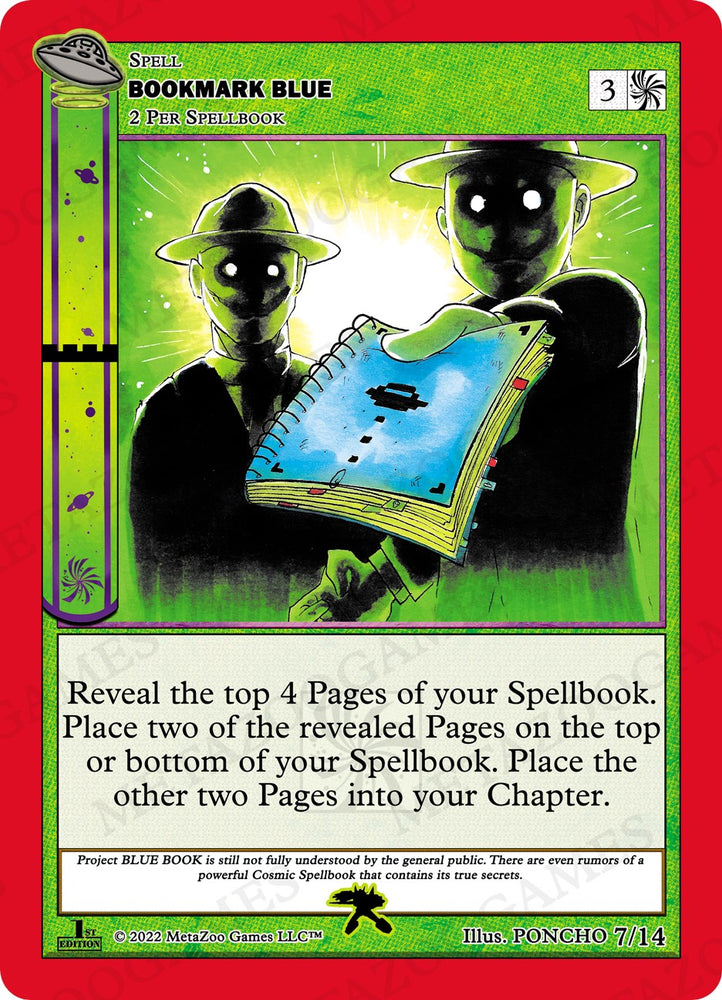 Bookmark Blue [Cryptid Nation: UFO First Edition Tribal Theme Decks]