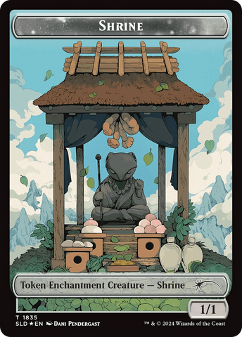 Shrine Token (Rainbow Foil) [Secret Lair: From Cute to Brute Tokens]