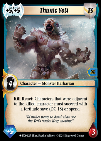 Thunic Yeti [Into the Accordlands]