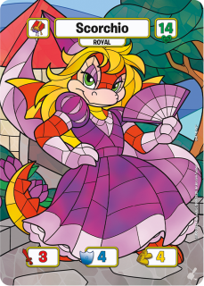 Scorchio (Royal) (Alternate Art) [Champions of Meridell]