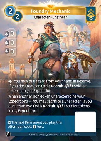 Foundry Mechanic (BTG-004-U-4697) (PHYSICAL) (KS ALT ART) (UNIQUE) (FOIL)