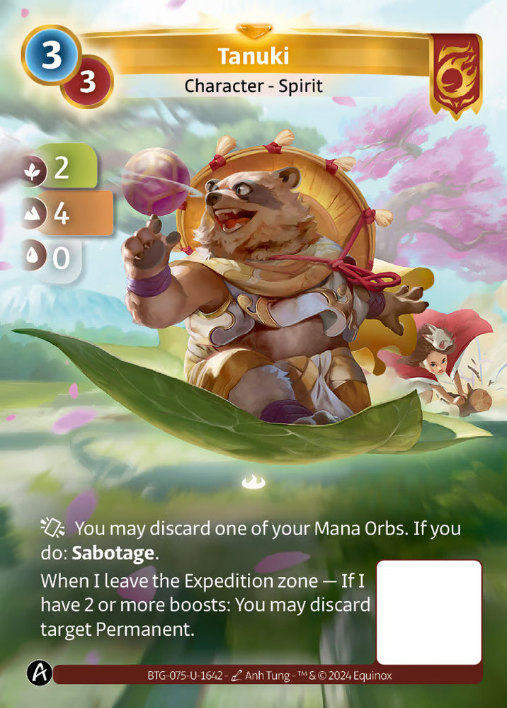 Tanuki (BTG-075-U-1642) (DIGITAL) (KS ALT ART) (UNIQUE) (FOIL)