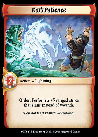 Kor's Patience [Into the Accordlands]