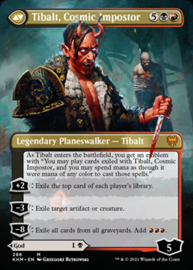 Valki, God of Lies // Tibalt, Cosmic Impostor (Borderless) [Kaldheim]