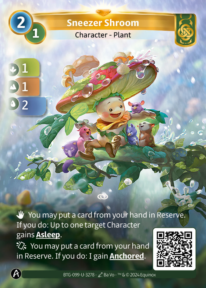 Sneezer Shroom (BTG-099-U-3278) (PHYSICAL) (KS ALT ART) (UNIQUE) (FOIL)