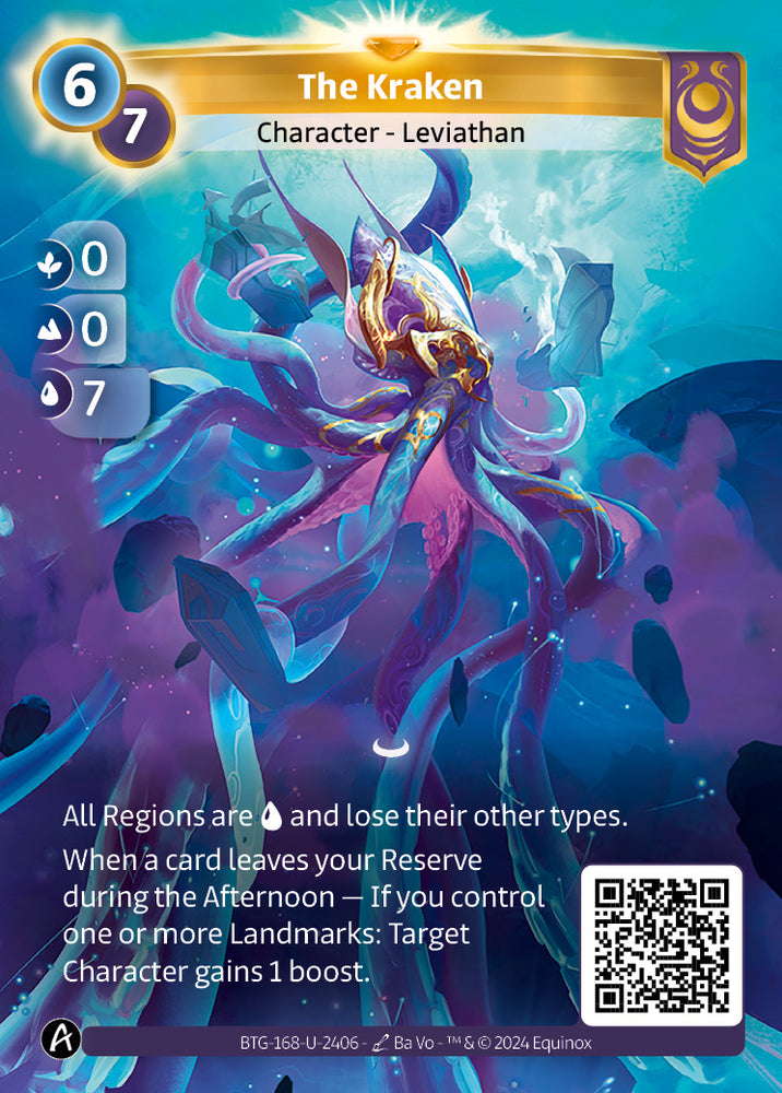 The Kraken (BTG-168-U-2406) (DIGITAL) (KS ALT ART) (UNIQUE) (FOIL)