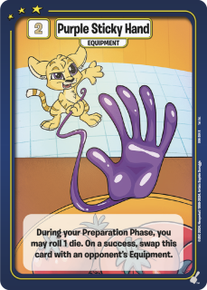 Purple Sticky Hand [Defenders of Neopia]