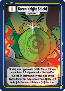 Green Knight Shield[Champions of Meridell]