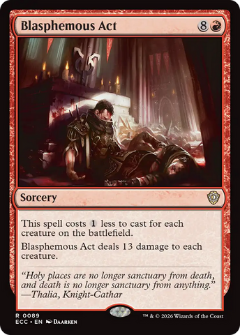 Blasphemous Act [Lorwyn Eclipsed Commander]