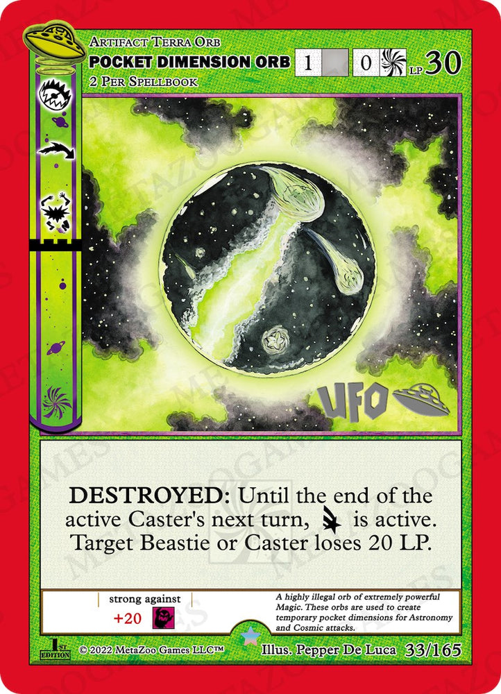 Pocket Dimension Orb [Cryptid Nation: UFO First Edition Spoiler Pack]