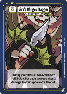 Vira's Winged Dagger [Defenders of Neopia]