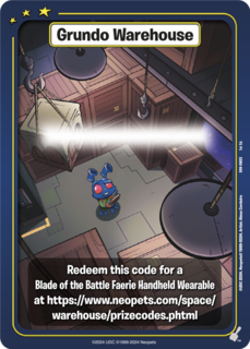 Grundo Warehouse (Blade of the Battle Faerie Handheld Wearable) [Defenders of Neopia]
