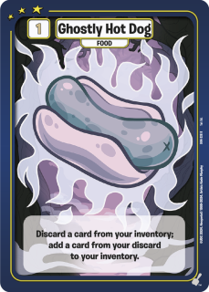 Ghostly Hot Dog [Defenders of Neopia]
