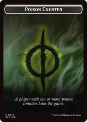 Saproling // Poison Counter Double-Sided Token [Lorwyn Eclipsed Tokens]