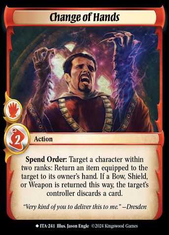 Change of Hands [Into the Accordlands]