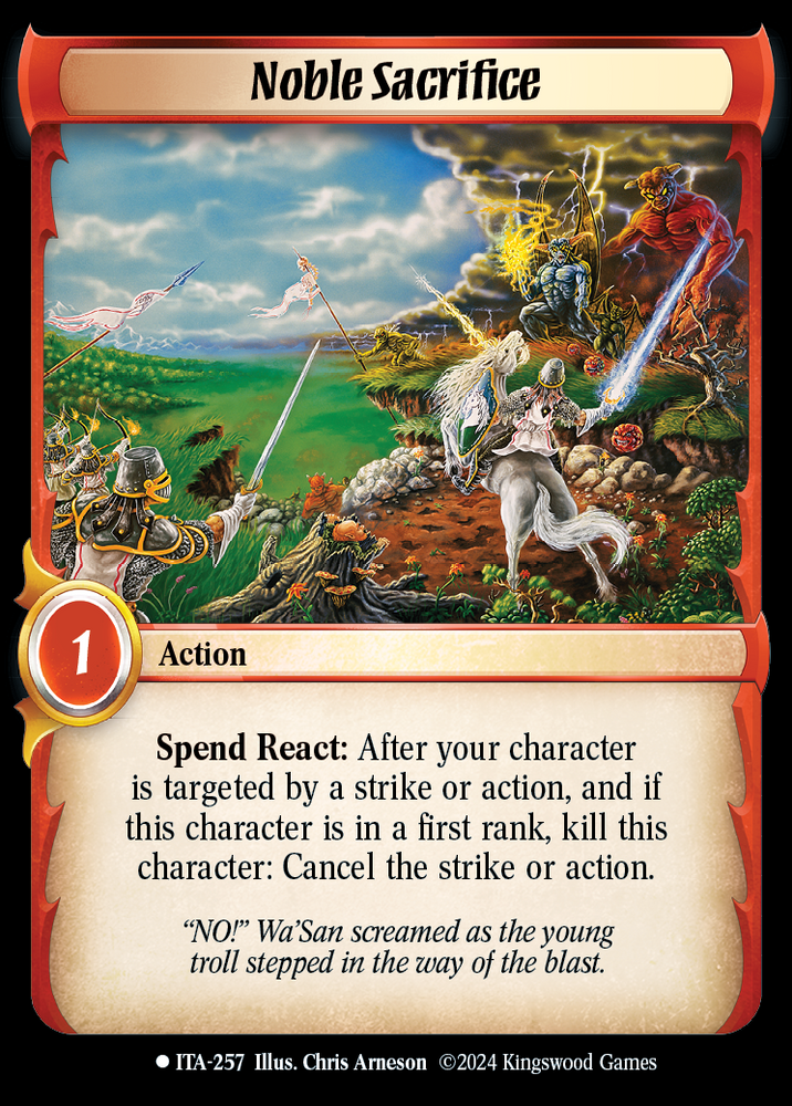 Noble Sacrifice [Into the Accordlands]