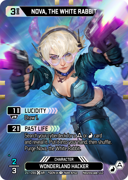 Nova, the White Rabbit (257/255) (Full Art) (Art Rare) [Genesis Unlimited]