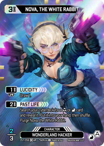 Nova, the White Rabbit (257/255) (Full Art) (Art Rare) [Genesis Unlimited]
