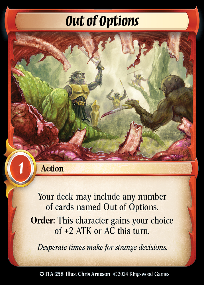 Out of Options [Into the Accordlands]