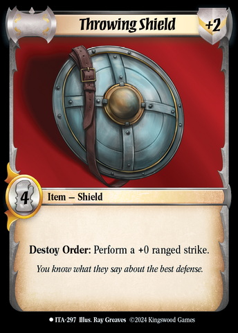 Throwing Shield [Into the Accordlands]