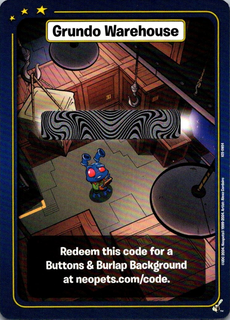 Grundo Warehouse (Buttons & Burlap Background) [25th Anniversary Celebration]