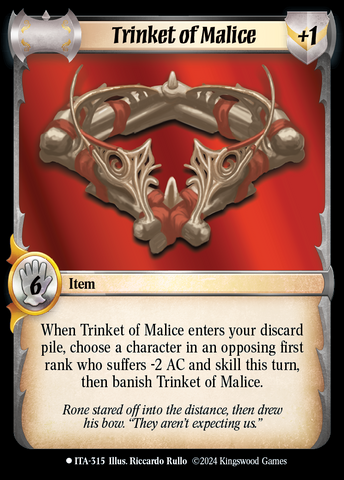Trinket of Malice [Into the Accordlands]