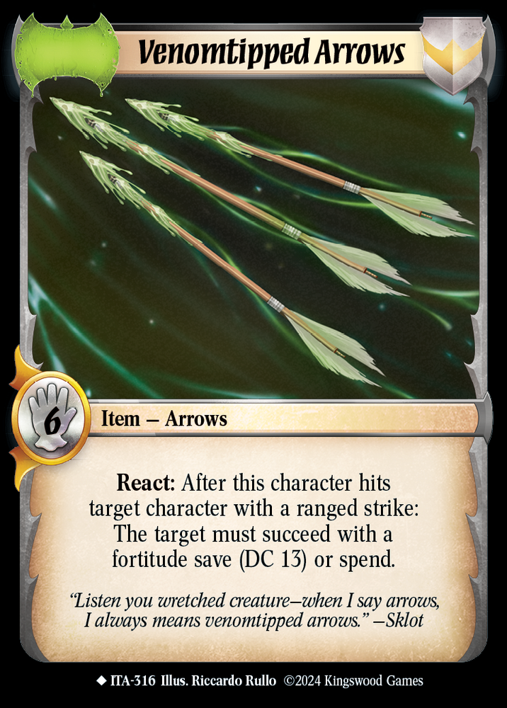 Venomtipped Arrows [Into the Accordlands]