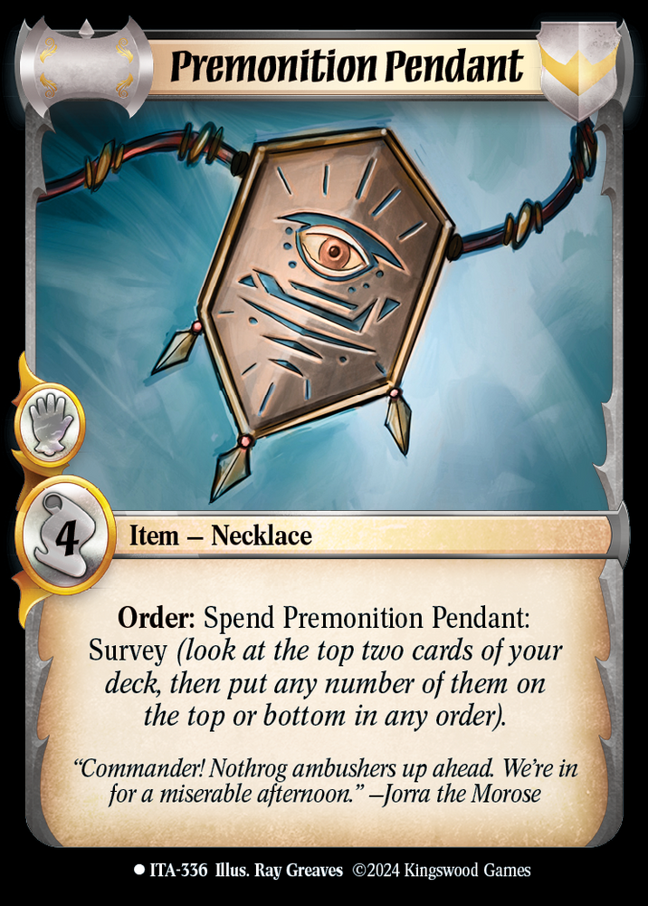 Premonition Pendant [Into the Accordlands]