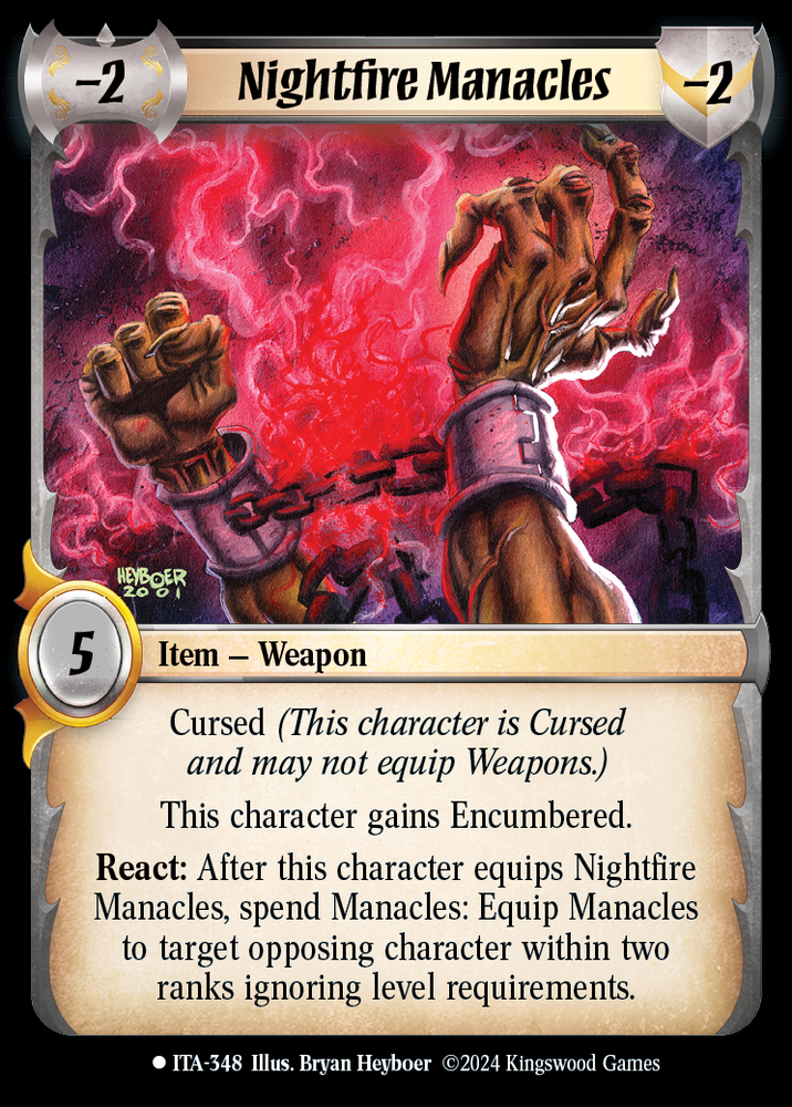 Nightfire Manacles [Into the Accordlands]