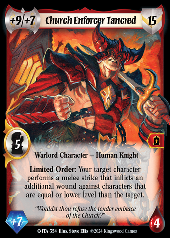 Church Enforcer Tancred (Extended Art) [Into the Accordlands]