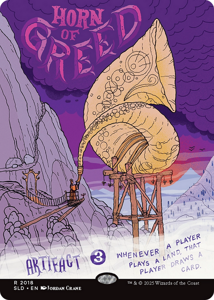 Horn of Greed (Rainbow Foil) [Secret Lair Drop Series]