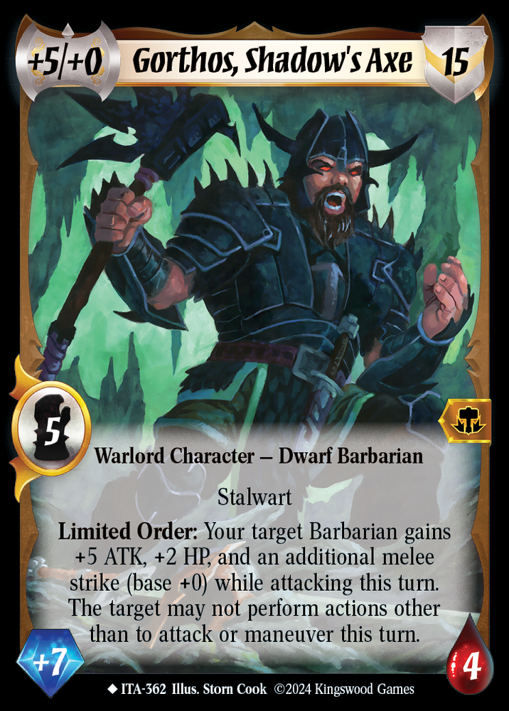 Gorthos, Shadow's Axe (Extended Art) [Into the Accordlands]