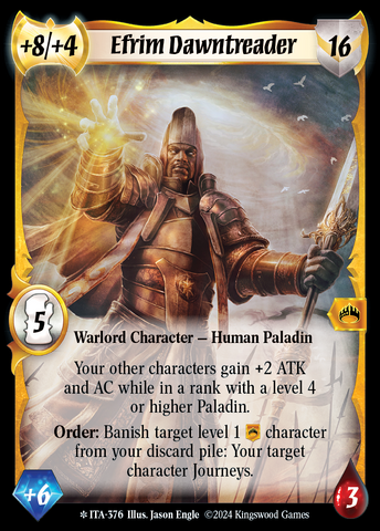 Efrim Dawntreader (Extended Art) [Into the Accordlands]