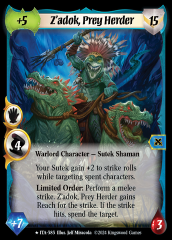 Z'adok, Prey Herder (Extended Art) [Into the Accordlands]